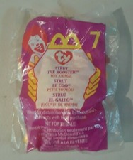 NIP McDonalds 1993 Tag Ty Teenie Beanie Baby Strut The Rooster 1999 Package 7