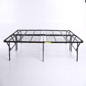 18 Inch High Profile Foldable Steel Bed, How To Fold Up Purple Bed Frame