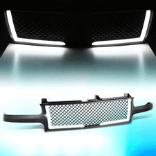For 99-06 Silverado 1500 2500 Suburban Led Front Bumper Hood Grille Diamond Mesh