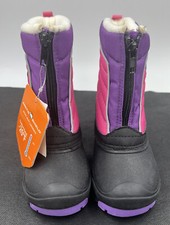 Artic Shield Youth Snow Boots Girls Pink Purple Sz 9 Zipper Warm Winter -20 F