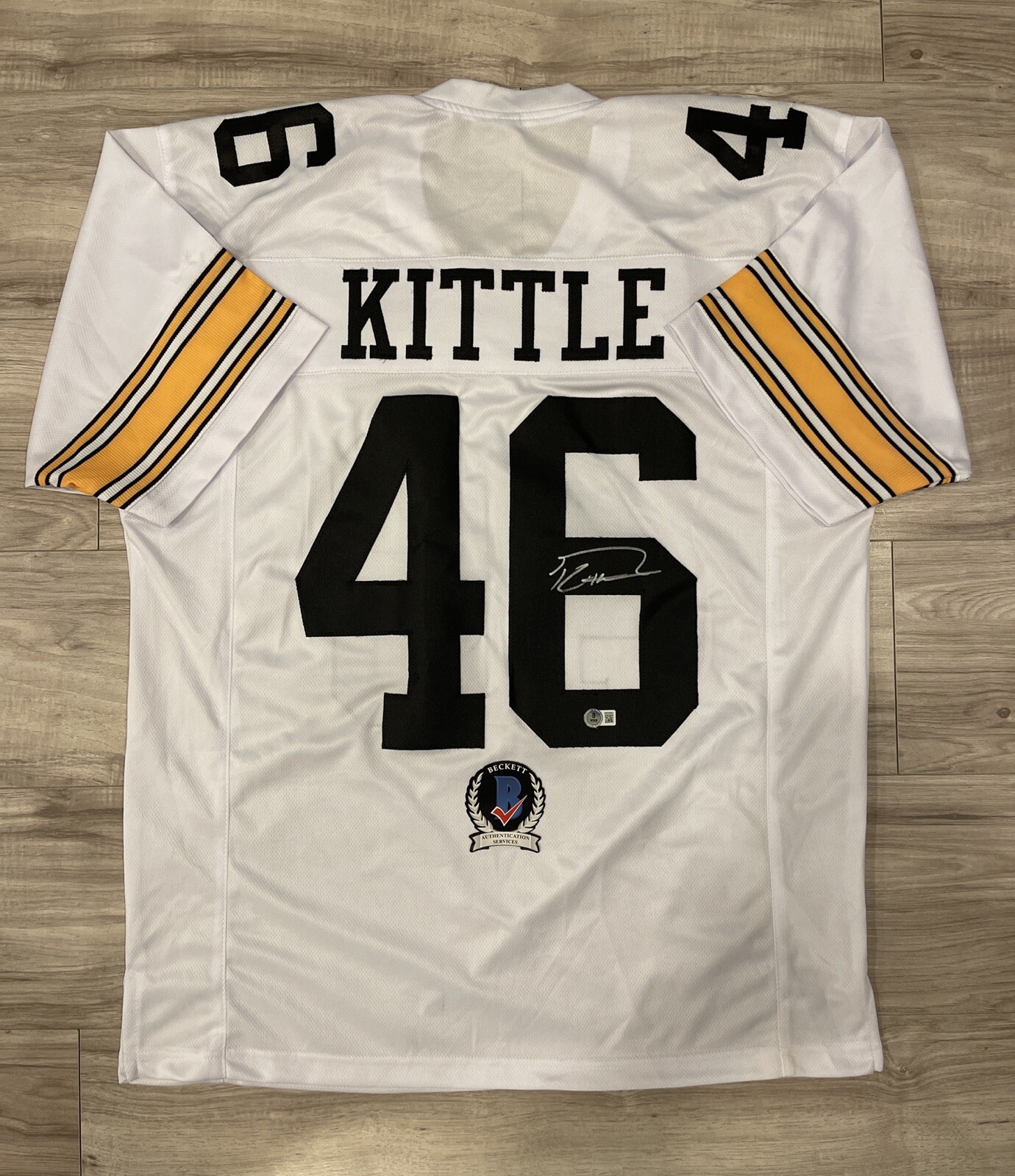 George Kittle Autographed Signed Iowa Hawkeyes San Francisco 49ers Jersey BECKETT QR COA 10 