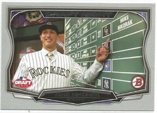 Mike Nikorak Colorado Rockies 2015 Bowman Draft Draft Night