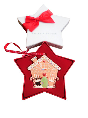 Bailey & Brooke Christmas Decoration, Gingerbread House, boxed, made in Ireland