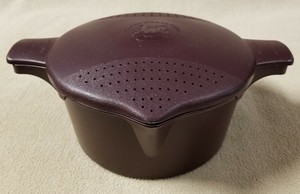 Pampered Chef Grande De 2 Olla De Vapor Microondas Utensilios De Cocina Micro Qt Marron Burdeos Ebay