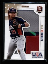 RAYMOND GIL 2014 PANINI USA JUMBO 3-CLR GAME USED PATCH #16/25 AG8103