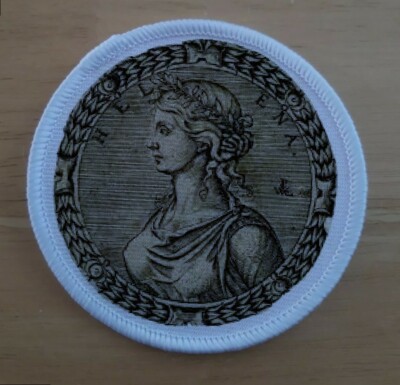 Helen of troy griechische Mythologie Trajan Pferd 3'' Sublimation Patch Abzeichen