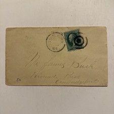 MAINE-Biddeford, York County (1848-Date) 1870&rsquo;s Cancel