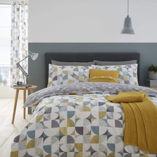 Retro Circle King Duvet Cover Set