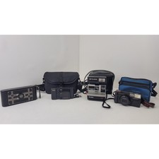 Antique  Vintage Film Camera Lot of Four  Kodak, Polaroid, Pentax