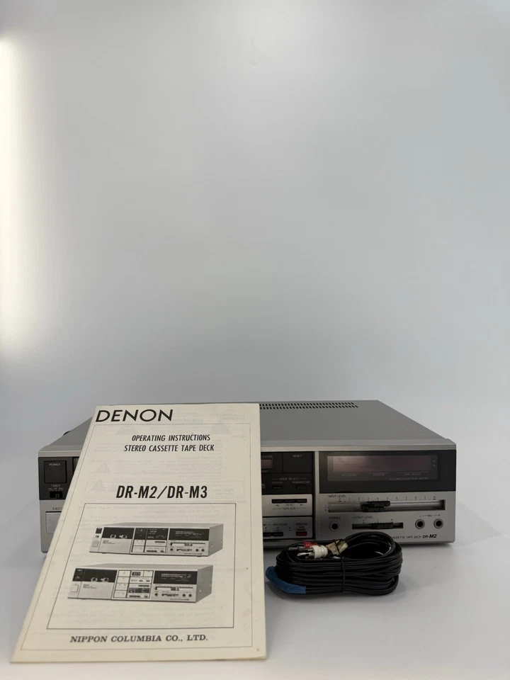 Denon DR-M2 Estéreo Cassette Deck 3 Cabezales - Excelente - ¡Probado y Funcionando! Foto 3 de 4