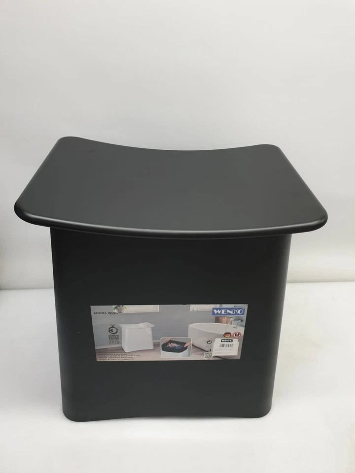 WENKO Badhocker Wing, 2 in 1, Sitzhocker und Waeschekorb - Bild 3 von 4