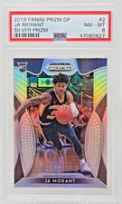 2019 Prizm SILVER REFRACTOR JA MORANT RC Rookie Basketball Card PSA 8 NM-MT