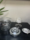 Clear VINTAGE PYREX Glass 4 Cups COFFEE Percolator Pot, 7754