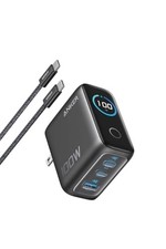 Anker Charger 100W 3 Ports with USB-C USB-C Cable Dark Gray