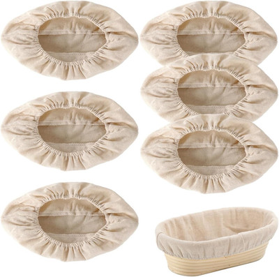 6 Pieces Oval Banneton Proofing Cloth Liner, 10 Inch Bread Proofing Basket Liner