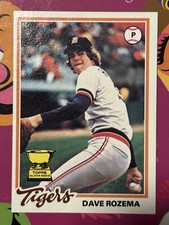 1978 Topps Baseball Dave Rozema Detroit Tigers Card #124