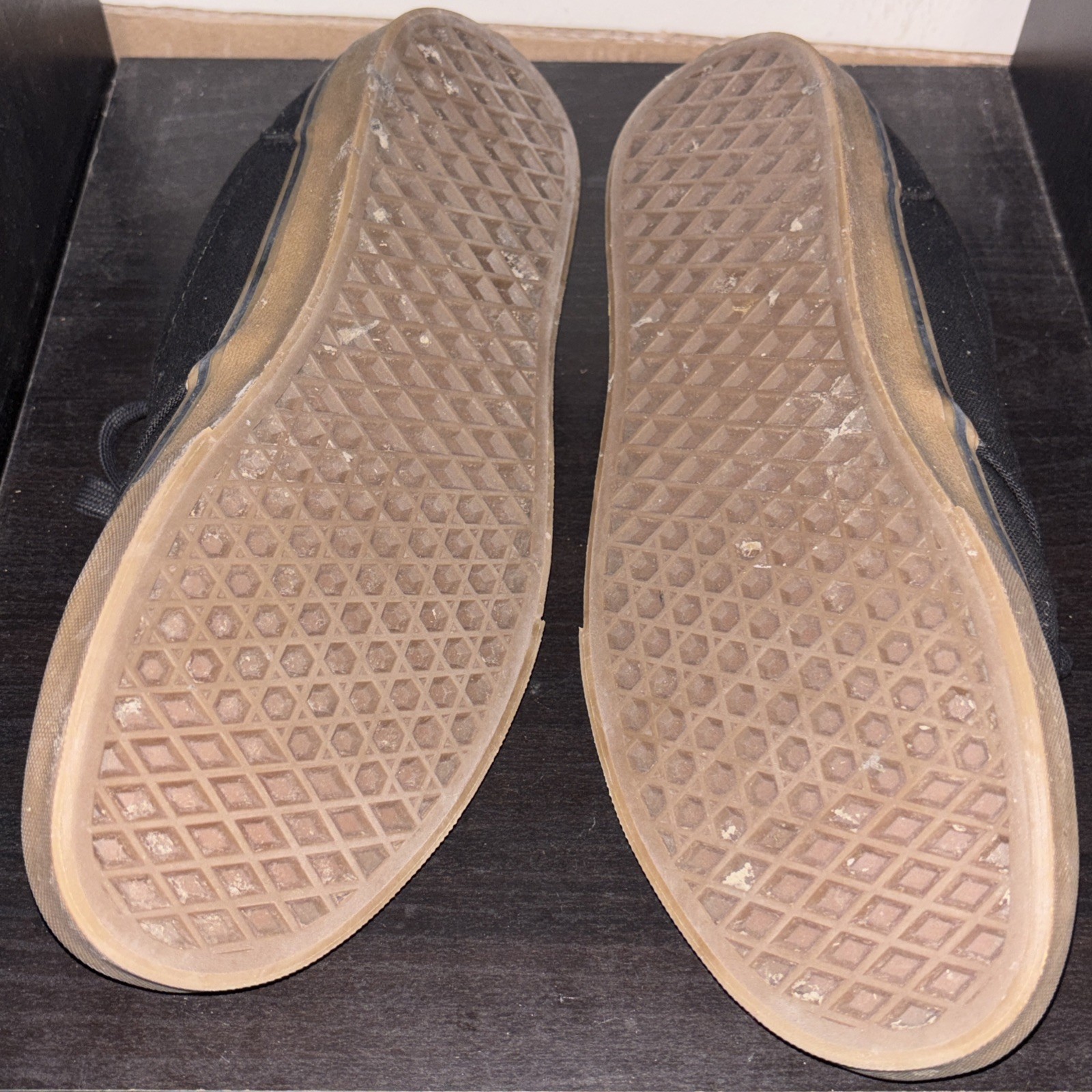 SAOLA Sneakers Vans uomo nere in tela taglia 10 gomma skateboard con suola in gomma