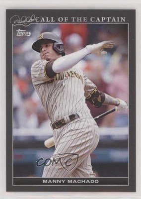 2022 Topps Derek Jeter Call of the Captain Black 52/125 Manny Machado #27 00jz