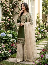 women salwar kameez suit Wear Kurta women Party Pakistani Indian Flared Gown...