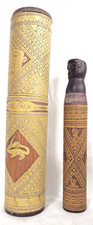 2  pc BAMBOO BETELNUT / LIME CONTAINER - WEST...