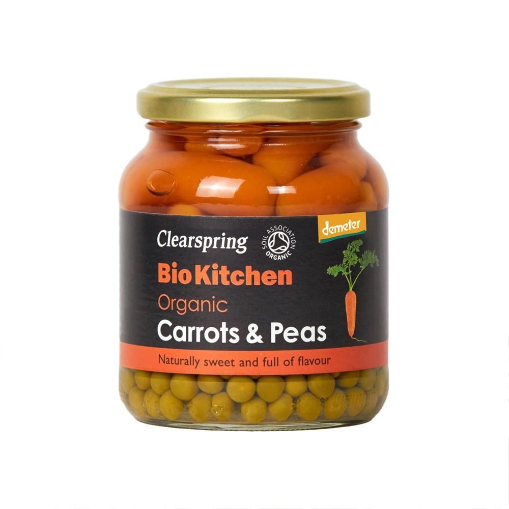 Clearspring Bio Kitchen Organic Carrots & Peas 350g - 2 Pack