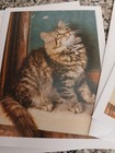 3 CAT PAINTING BLANK GREETING CARDS-Tender Thoughts AGC Vintage 2000 5.5"x4.1" — photo 3