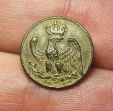 Bouton à l'Aigle Impérial, Napoléon 1er, Premier Empire français (16mm)