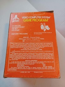 COMPLETE Indy 500 Atari 2600 Video Game + 2 Controllers, 2 Boxes, Booklet (1978)