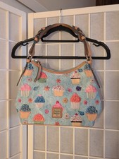 Dooney and Bourke Women's Limited Edition Cupcake Blue Shoulder Bag Purse