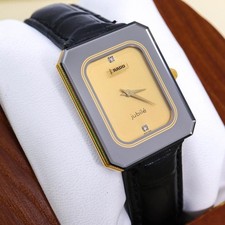 RADO NB/NA Quartz Wristwatch Gold Dial Jubile