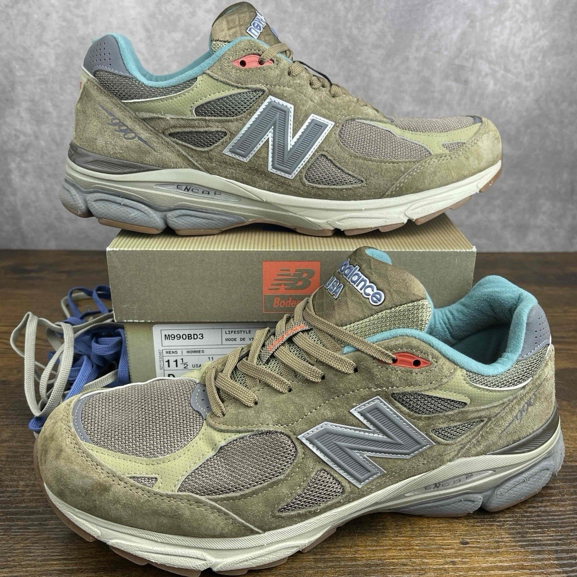 New Balance Bodega x 990v3 Made In USA Anniversary Size 11.5