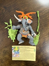 TMNT 1992 Dr El Elephant Teenage Mutant Ninja Turtles Figure Complete W/Card!