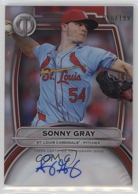 2025 Topps Tribute 56/199 Sonny Gray #TA-SG Auto 8x7