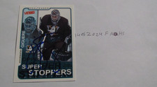 2001 Victory Jean-Sebastian Giguere signed  Hockey Card