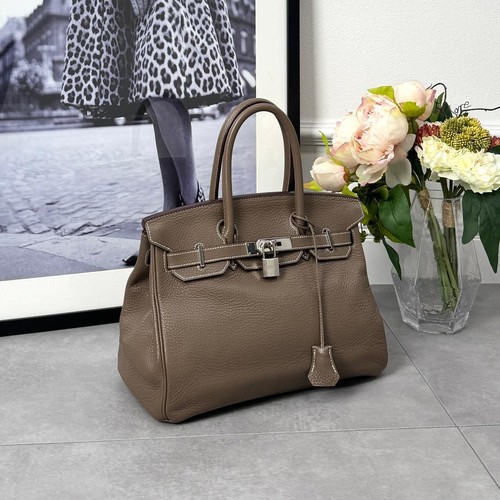 Hermes Birkin 30 Taurillon Clemence Etoupe 745949