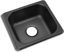 175 * 160 * 70mm Drop in Black Bar Sink, Kitchen Sink Stainless Steel Square Sm