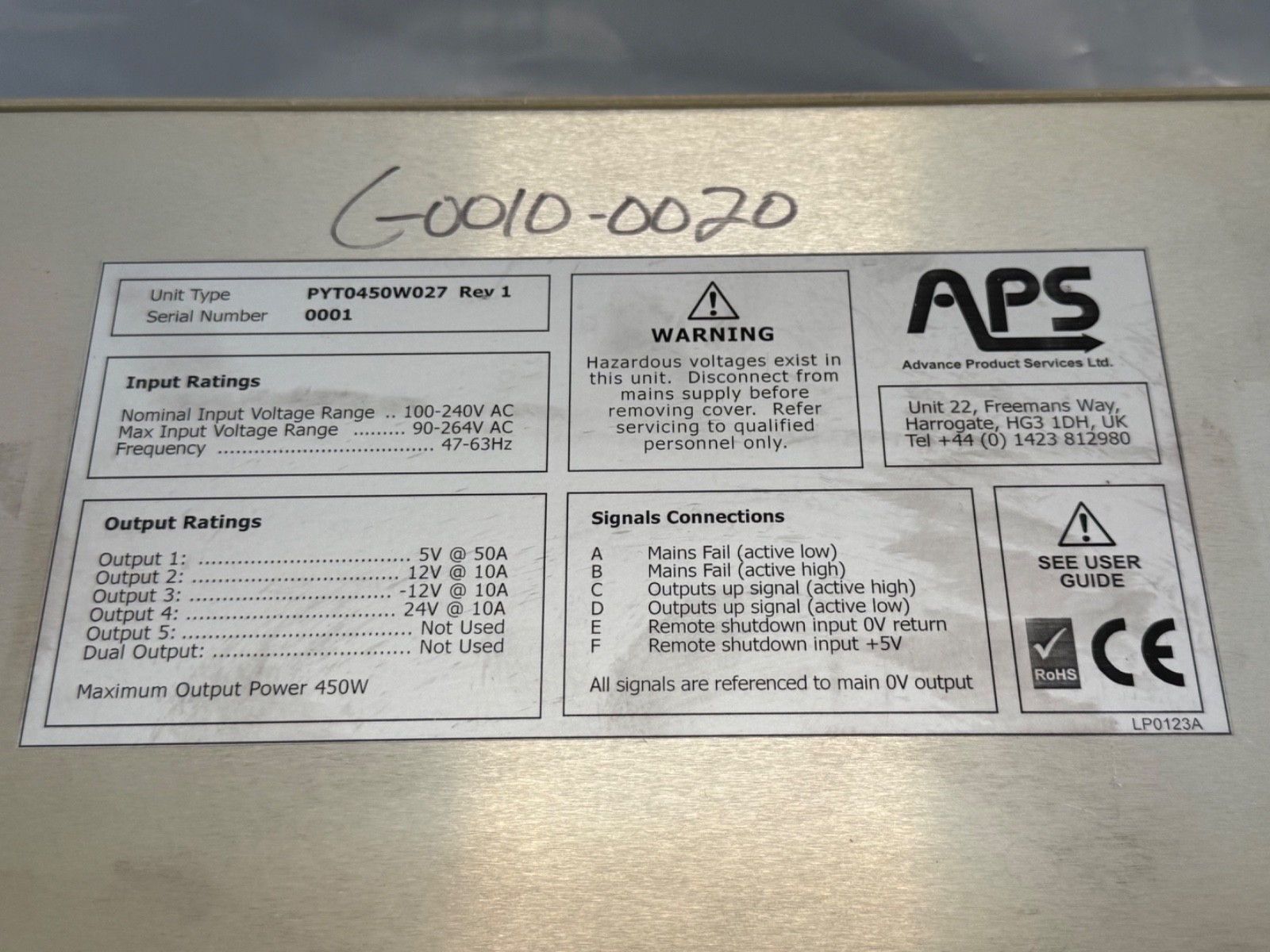 APS PYT0450W027 Power Supply Module