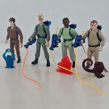 The Real Ghostbusters 1984 Figures with Proton Packs and Ghosts 