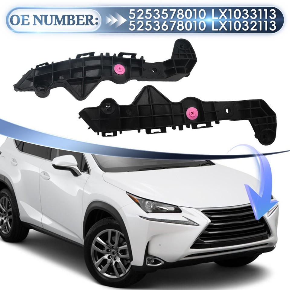 Front Bumper Retainer Bracket Spacer 2Pcs for Lexus NX200T 2015-2021 ...