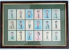 Embassy & Regal Snooker Celebrities 18 Card Set Framed Ronnie Sullivan