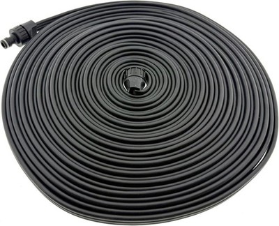 Sprühschlauch 20 m Gartenschlauch Sprüh Schlauch Schlauchregner Schwarz komplett