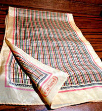Vintage Cacharel Scarf Rectangular 56" x10" Multicolor w/Peach Background  501
