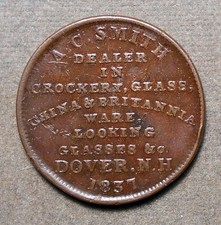 Hard Times HT-192-193, Low-131, Haselton & Palmer + A.C. Smith, R-4, copper, 28m