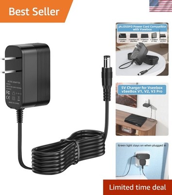 Power Charger Compatible with vSeeBox V1, V2, V3 Pro, V3 Pro Plus, V5, Elite ...