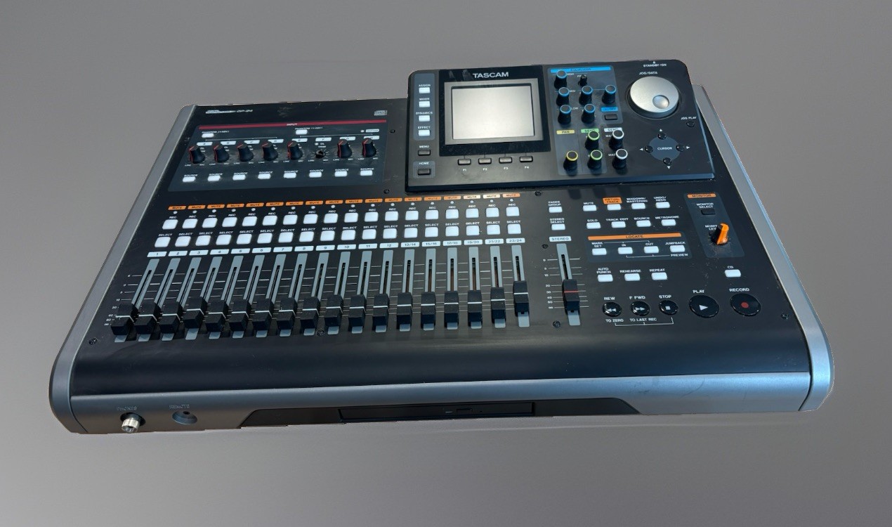 TASCAM DP-24SD 24 Track Digital Portastudio Multi-Track Audio Recorder; AS-IS