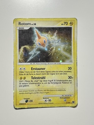 Pokémon TCG Rotom Rare Karte Geheimnisvolle Schätze 7/106 Deutsch 2008 Holo