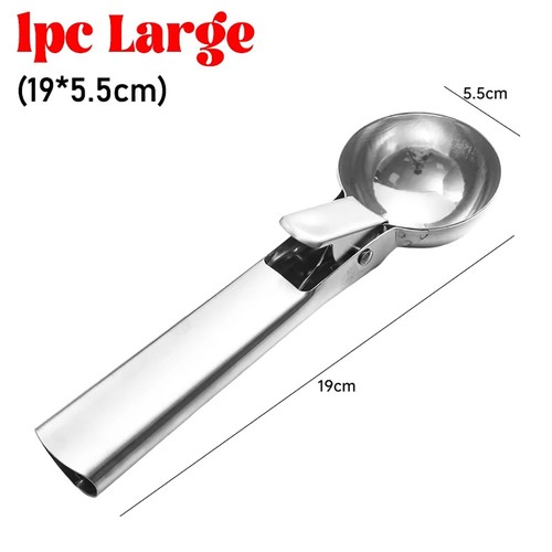 1Pcs Stainless Steel Ice Cream Spoon Rebound Snowball Maker Home Kitchen Tools - Picture 15 of 15
