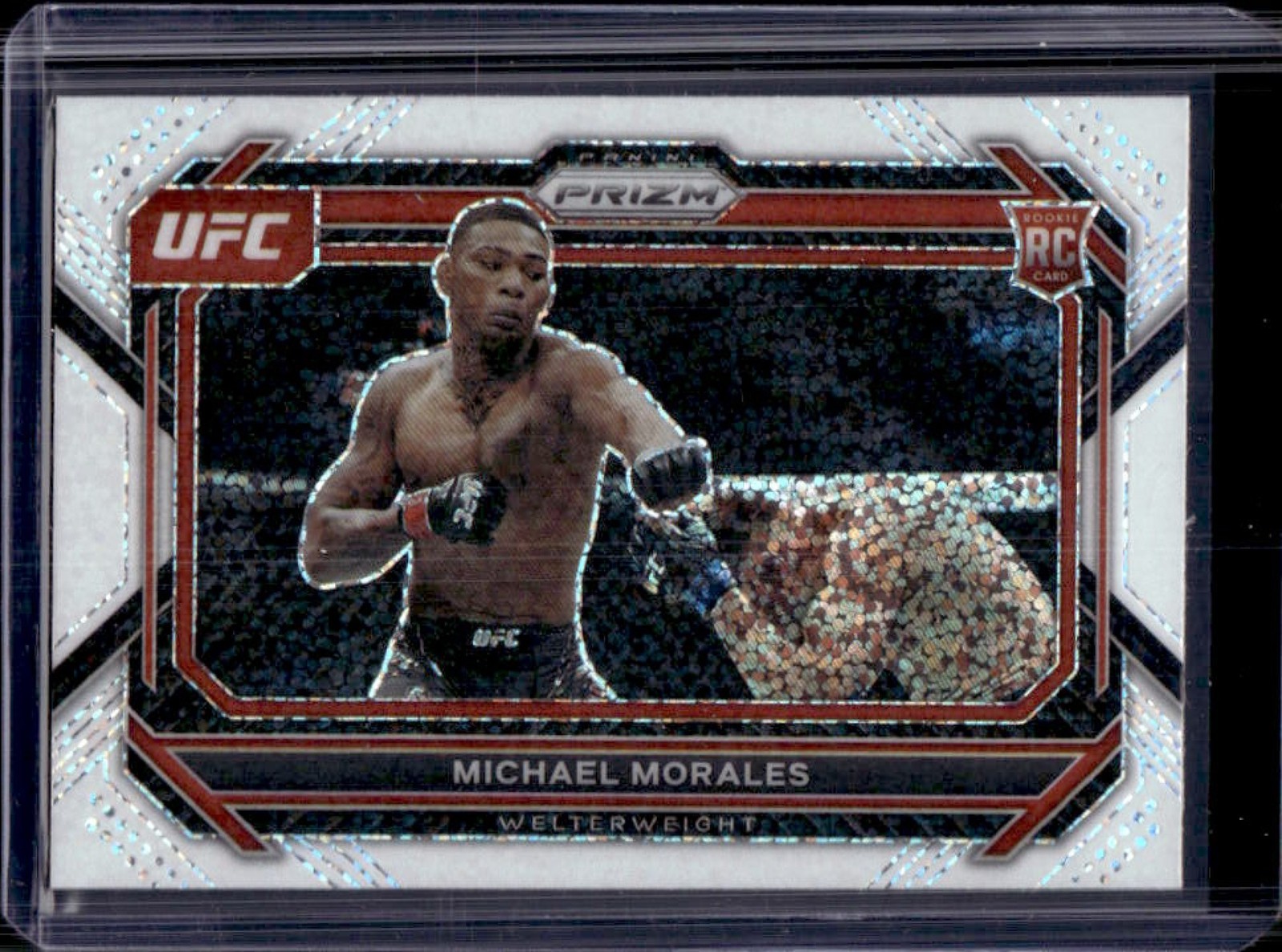 2023 Prizm UFC Michael Morales RC White Sparkle SSP #97