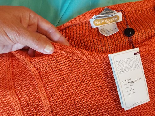 NEW Ermenegildo Zegna Sweater Mens LARGE Orange Knit Pullover - Picture 13 of 15