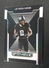 Le'Veon Moss 2025 LEAF OPTICHROME SILVER SPARKLE 1/1 Card #167
